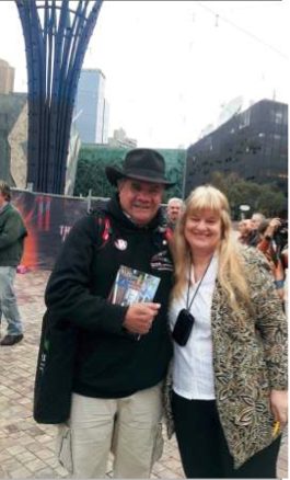 Prof Mick Dodson, AM & Barbara 26 May