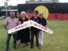 The Block Redfern-15.11.13 -Micky Mundine, CEO of Aboriginal Housing, Anne Crofts, Barbara and Norman Miller and Dianne Taylor. Photo taken by Henry Anuwai.