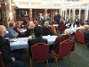 Barbara and Uncle speaking at Pastors Breakfast Canberra 28.5.14