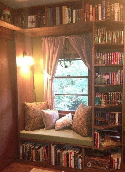 Book library snug cozy